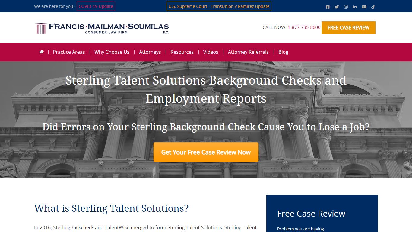 Sue Sterling Talent Solutions for Background Check Errors